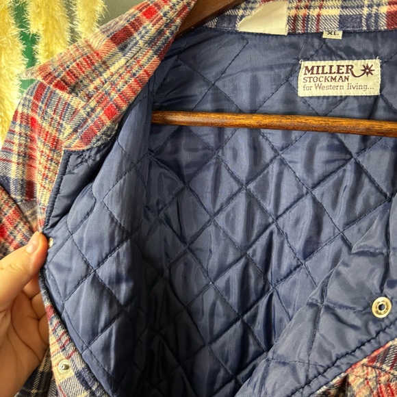 Miller Stockman for Western Living Plaid Men’s Button Down Pearl Snap Flannel - Picture 6 of 8